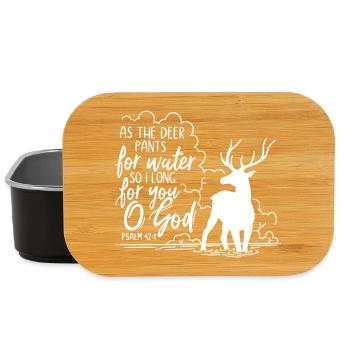 As the deer pants for water - Lunch Box - black - Front