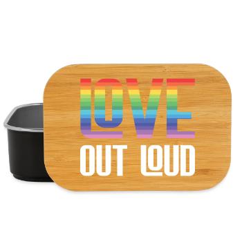 LGBTQ Pride Month - Love Out Loud - Lunch Box - black - Front
