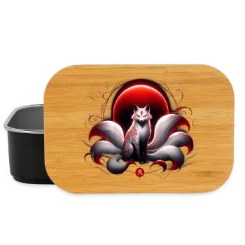 Crimson Kitsune Moon - Lunch Box - black - Front