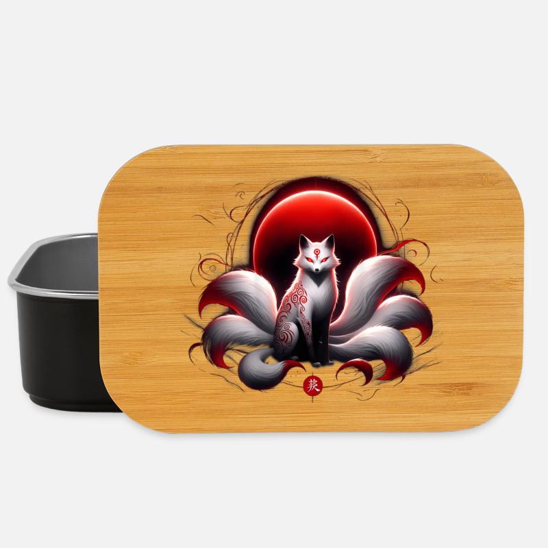 Lune Kitsune pourpre - Boîte à goûter - noir