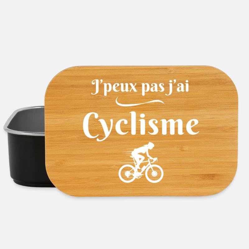 cycling, cycling, cycling - Lunch Box - black