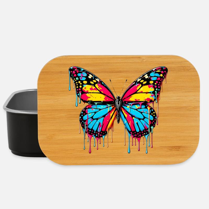 Schmetterling - Lunch Box - Schwarz