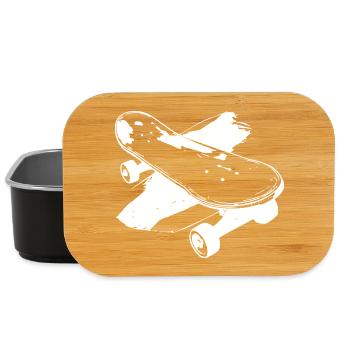 Croquis de planche à roulettes - Boîte à goûter - noir - Devant