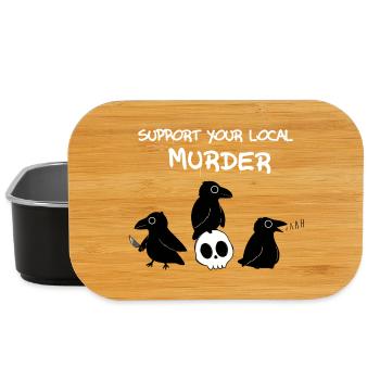 Support your local murder - Lunch Box - black - Front