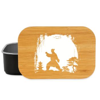 Weibliche Karateka - Lunch Box - Schwarz - Vorne