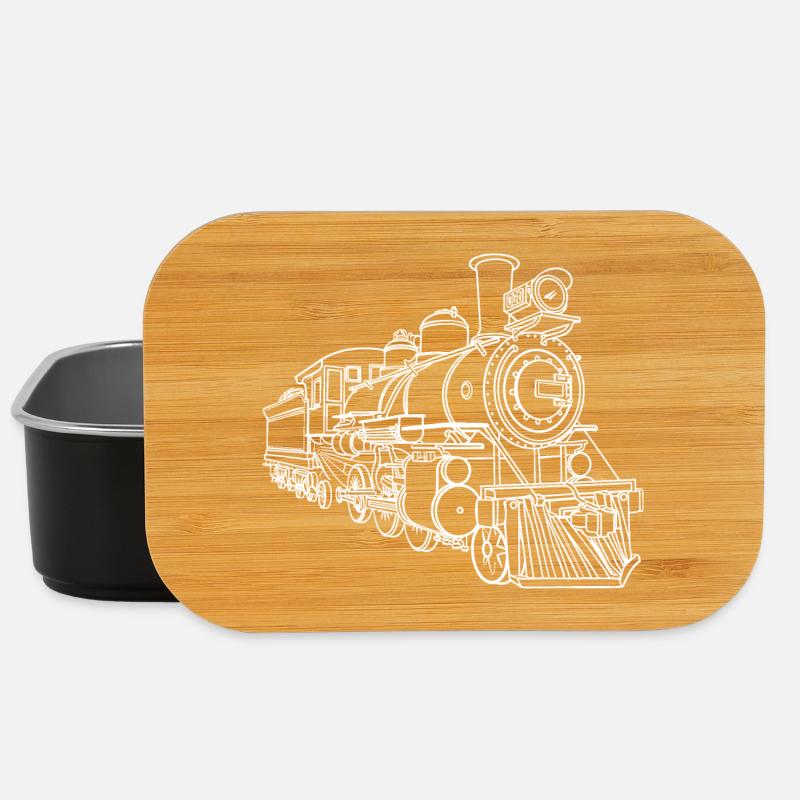 Railway Sketch - Lunch Box - black