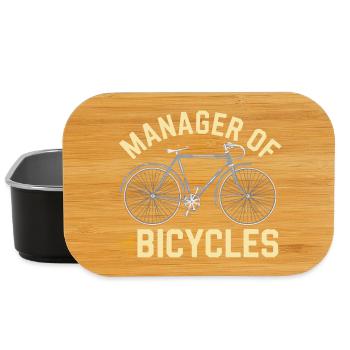 Manager of Bicycles Design - Lunch Box - black - Front