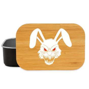 Demonic White Rabbit - Lunch Box - black - Front