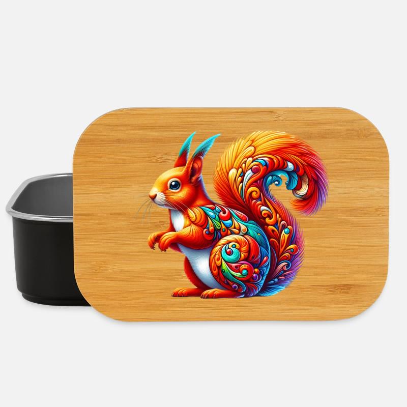 Eichhörnchen - Lunch Box - Schwarz