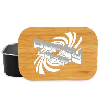 3D Sound Waves Font Design - Lunch Box - black - Front