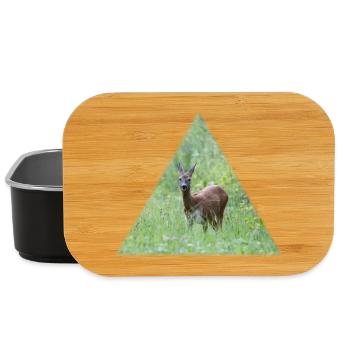 Reh im hohen Gras - Lunch Box - Schwarz - Vorne