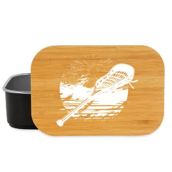 Lacrosse Stick Graphic - Lunch Box - black - Front