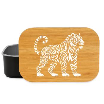 Tigre de Sumatra tribal - Boîte à goûter - noir - Devant
