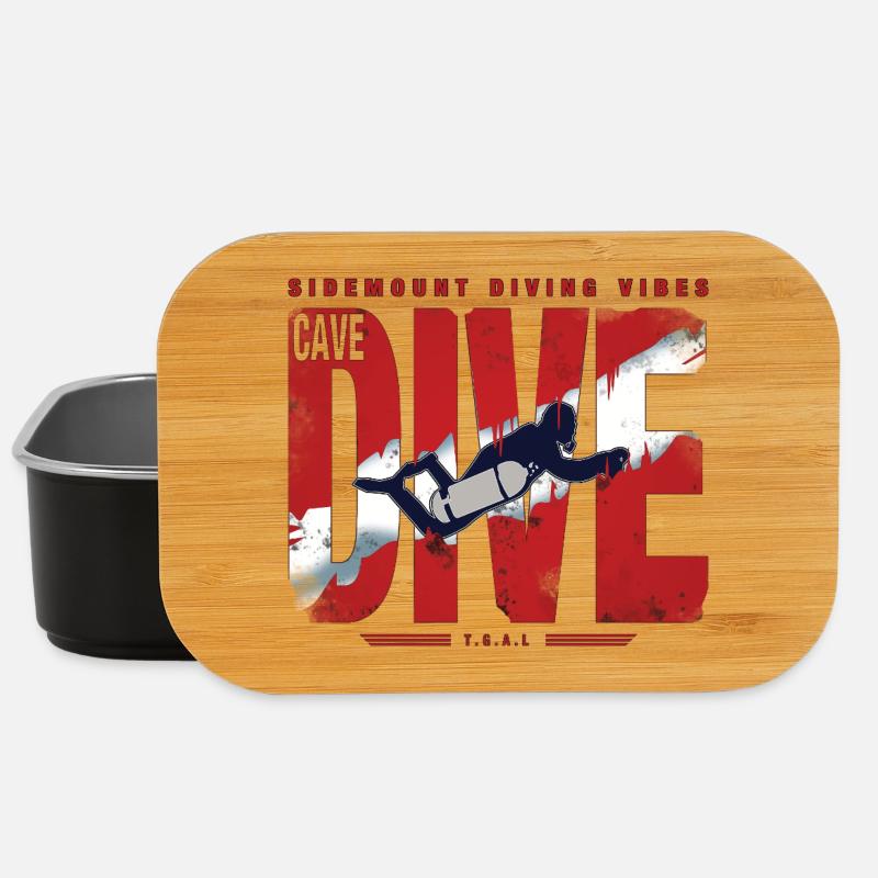 Plongée Cave Diver Graphique - Boîte à goûter - noir