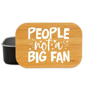 Menschen sind kein großer Fan - Introvertierter Humor - Lunch Box - Schwarz - Vorne