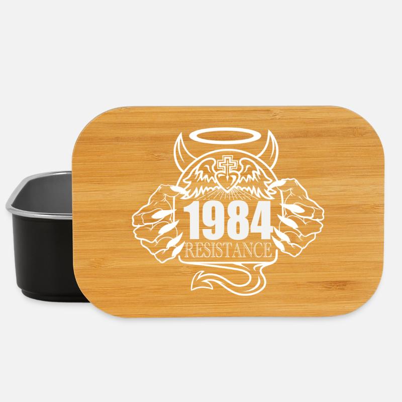 1984 Résistance – Rebelle contre le contrôle Design 2 - Boîte à goûter - noir