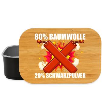 Schwarzpulver Pyrotechniker Böllern Feuerwerk - Lunch Box - Schwarz - Vorne