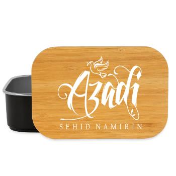 Kurdistan Kurden Kalligrafie mit Flugdelfin - Lunch Box - Schwarz - Vorne