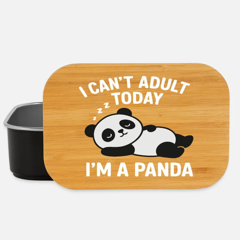 Panda - Boîte à goûter - noir