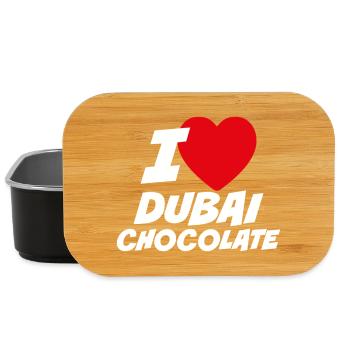 J'adore le chocolat de Dubaï - Boîte à goûter - noir - Devant