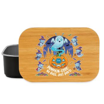 Pumpkin Code: No Bugs, Just Boo's! - Lunch Box - black - Front
