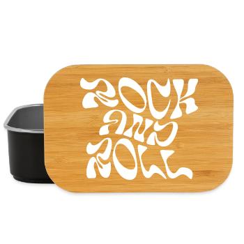 Rock'n'Roll Typografie Design - Lunch Box - Schwarz - Vorne