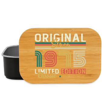1975 Vintage Retro Birthday Gift - Lunch Box - black - Front