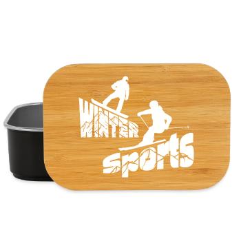 Winter Sports - Mountains - Lunch Box - black - Front