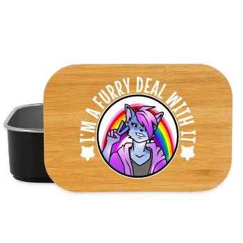 I'm A Furry Deal With It - Lunch Box - black - Front