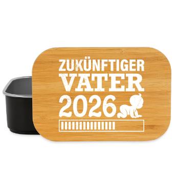 FUTURE DAD 2026 Fatherhood Funny - Lunch Box - black - Front