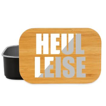 howl quietly - Lunch Box - black - Front