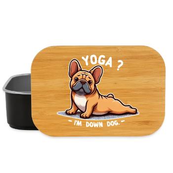 Chien Yoga: I'm Down Dog - Lunch Box - black - Front