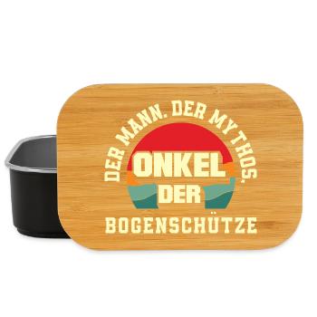 I go archery - Lunch Box - black - Front