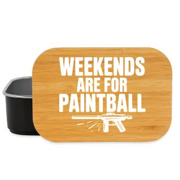 Weekends Are For Paintball - Lunch Box - black - Front