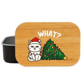 Lumières de Noël Annyoed Cat - Boîte à goûter - noir - Devant