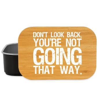 don't look back you're not going that way - Lunch Box - Schwarz - Vorne
