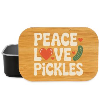Peace Love Pickles Cucumber Love Pickles - Lunch Box - black - Front