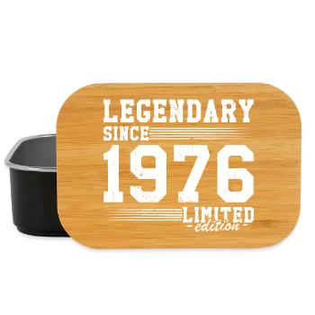 Legendary since 1976 50 Years Gift Birthday - Lunch Box - black - Front