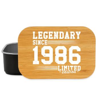 Légendaire depuis 1986 Anniversaire de 40 ans - Boîte à goûter - noir - Devant
