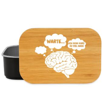 GehirnGedanken Comic - Lunch Box - Schwarz - Vorne