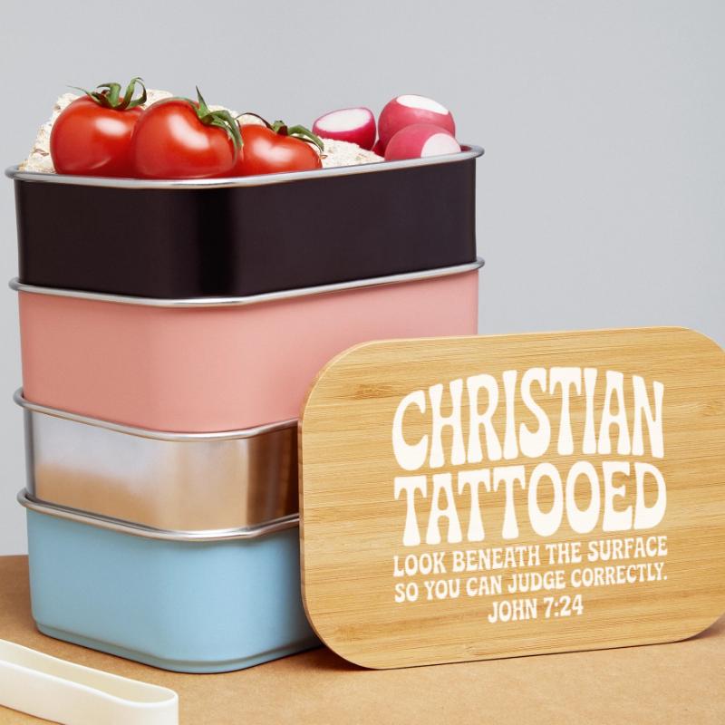 Christian Tattooed Look Beneath Surface Lunch Box