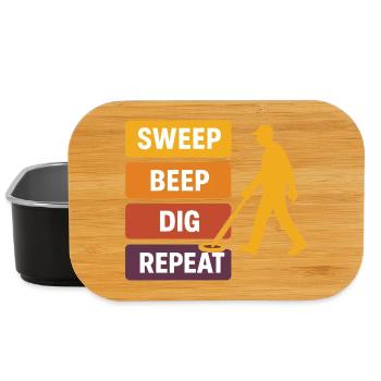 Sweep Beep Grab Repeat Metallerkennung - Lunch Box - Schwarz - Vorne