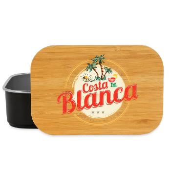 Costa Blanca Vintage Alicante Spain Souvenir - Lunch Box - black - Front