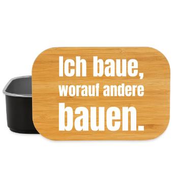 I build what others build on. - Lunch Box - black - Front