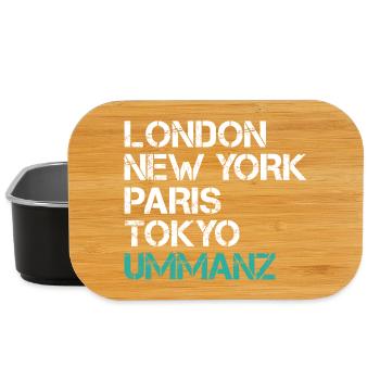 Vacances en mer Baltique LONDRES NEW YORK PARIS TOKYO Drôle - Boîte à goûter - noir - Devant