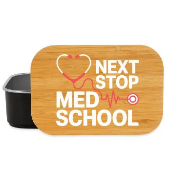Med School Stethoscope Herz Tee - Lunch Box - Schwarz - Vorne