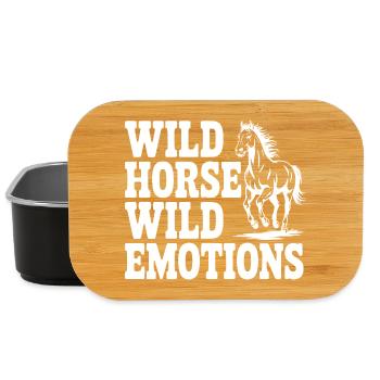 Wildpferd, wilde Gefühle - Lunch Box - Schwarz - Vorne
