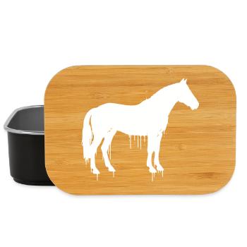 Horse Graffiti Streetwear Vector - Lunch Box - black - Front