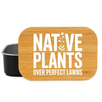 Plantes indigènes sur pelouses parfaites - Boîte à goûter - noir - Devant