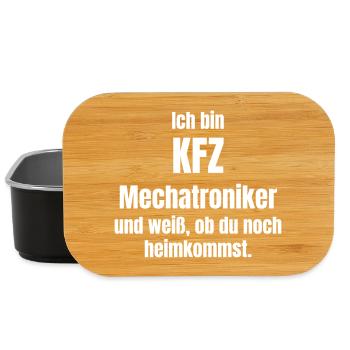 Automotive Mechatronics Technician Text Design Coming Home - Lunch Box - black - Front